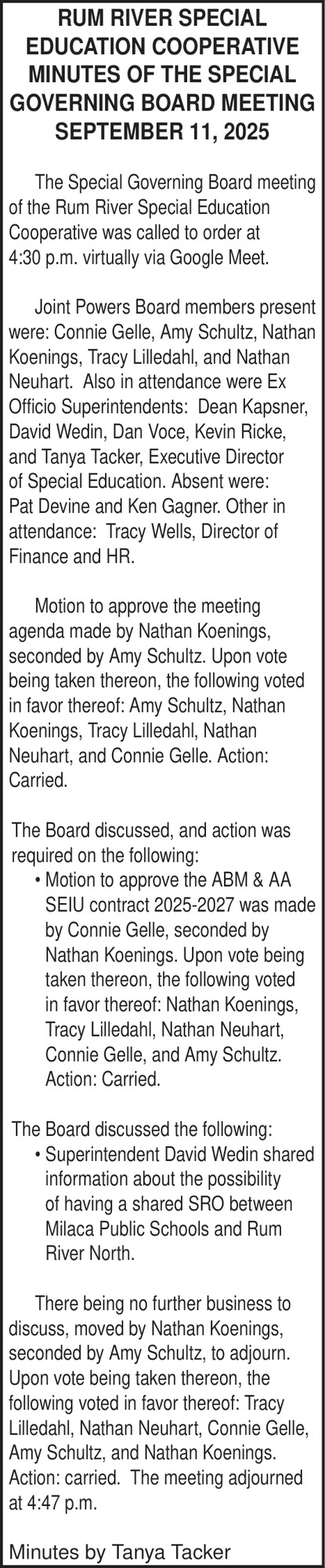 Rum River Special Education Cooperative