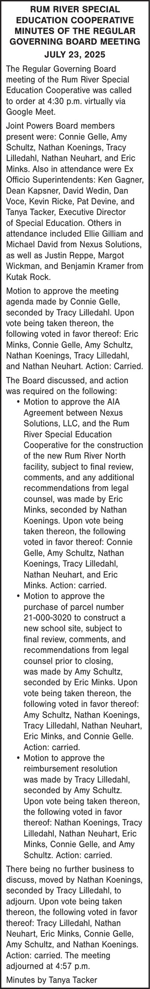 Rum River Special Education Cooperative