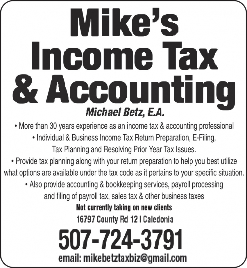 Mike's Income Tax & Accounting