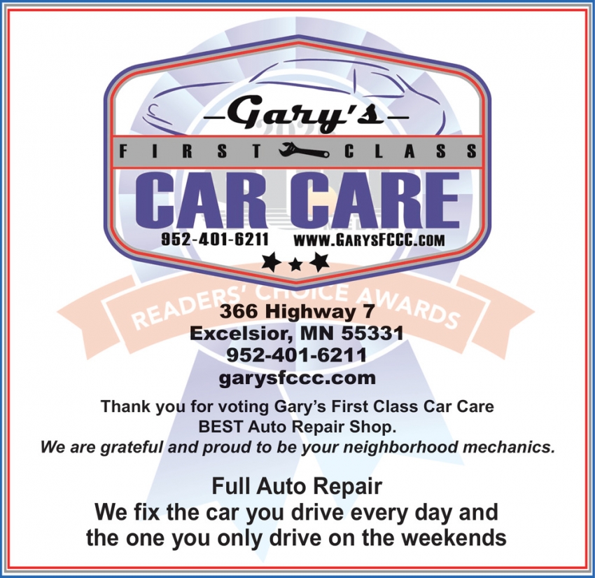 Gary's First Class Car Care