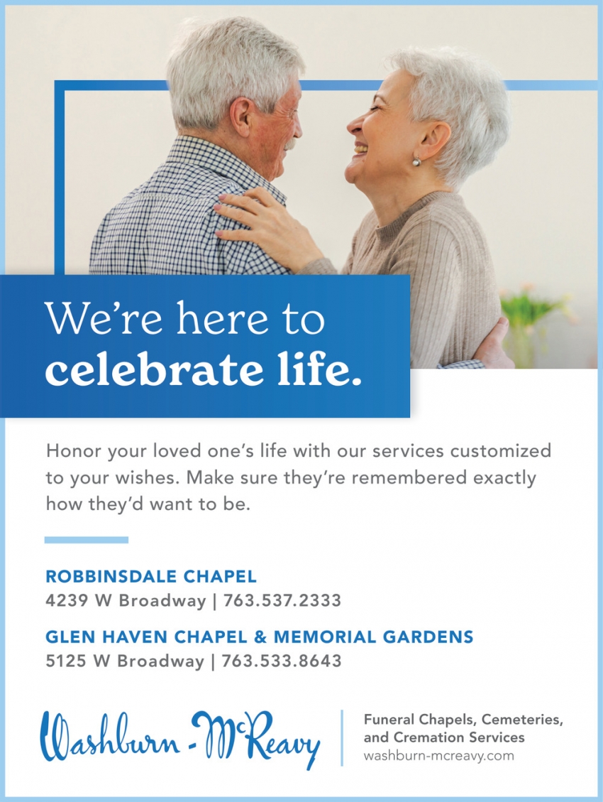 Washburn-McReavy - Robbinsdale Chapel, Glen Heaven Chapel & Memorial Gardens