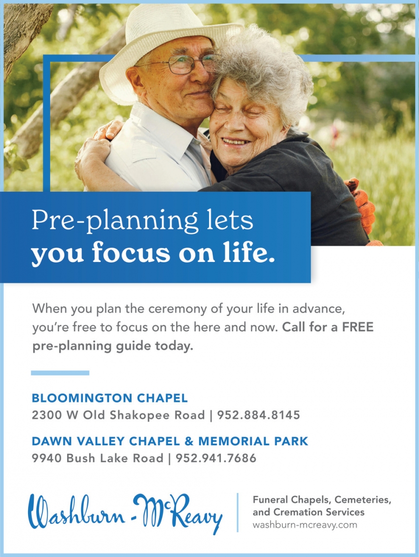 Washburn-McReavy Funeral Chapels - Bloomington Chapel, Dawn Valley Chapel & Memorial Park