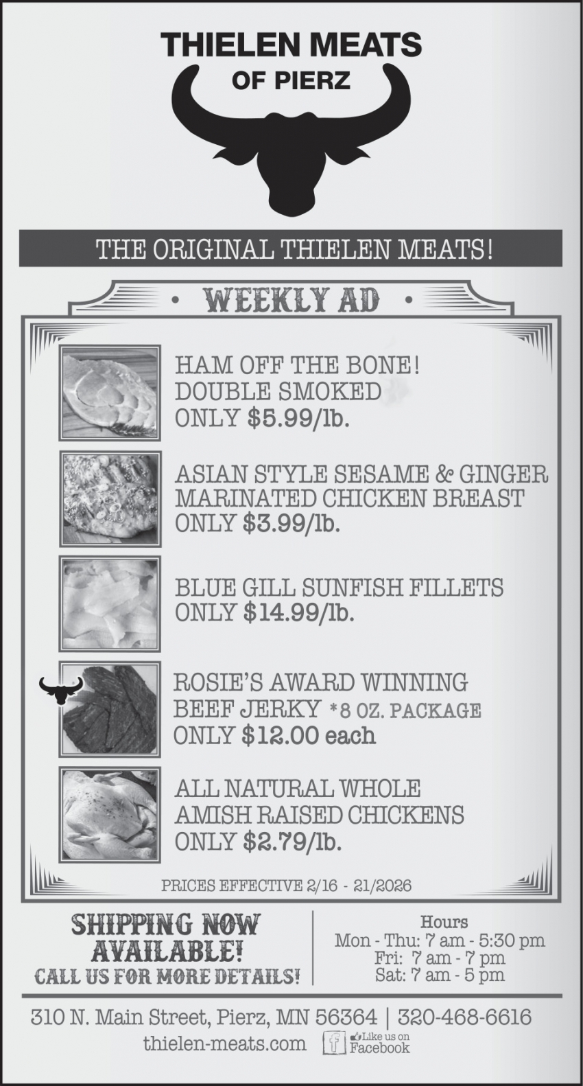 Thielen Meats Of Pierz