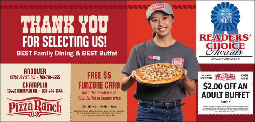 Pizza Ranch - Andover