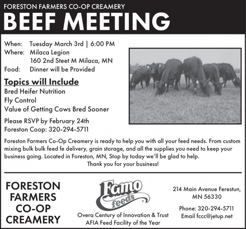 Farmer's Cooperative Creamery Foreston