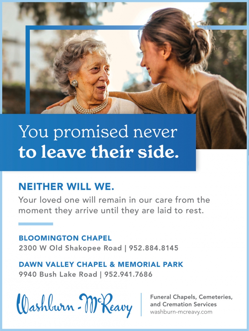 Washburn-McReavy Funeral Chapels - Bloomington Chapel, Dawn Valley Chapel & Memorial Park