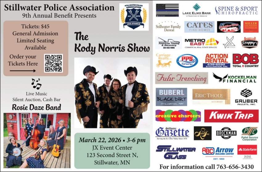 Stillwater Police Association Benefit