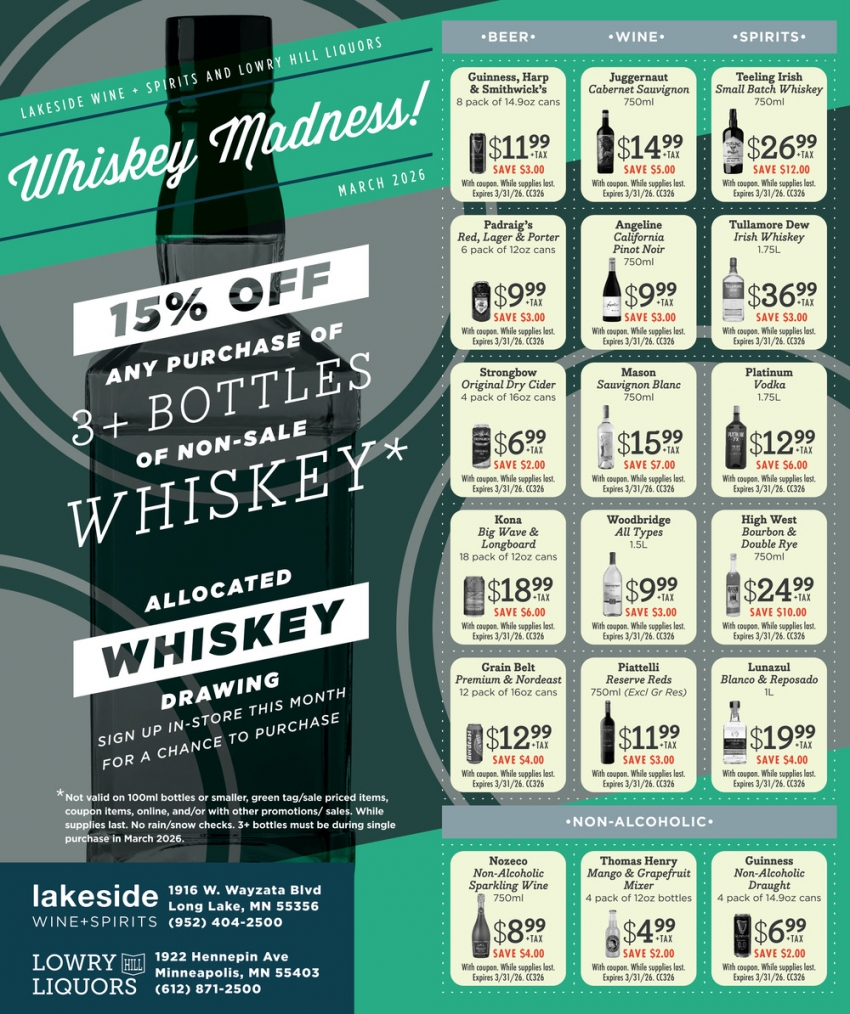 Lowry Hill Liquors - Lakeside Wine and Spirits