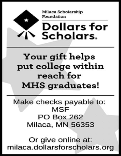 Milaca Scholarship Foundation - Dollars for Schollars 