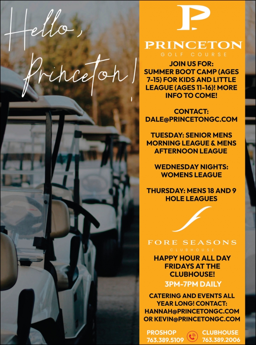 Princeton Golf course - Fore Seasons Club House Bar & Grill
