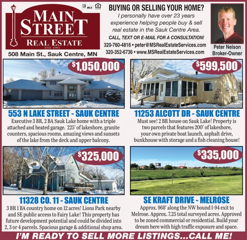 Main Street Real Estate - Peter Nelson