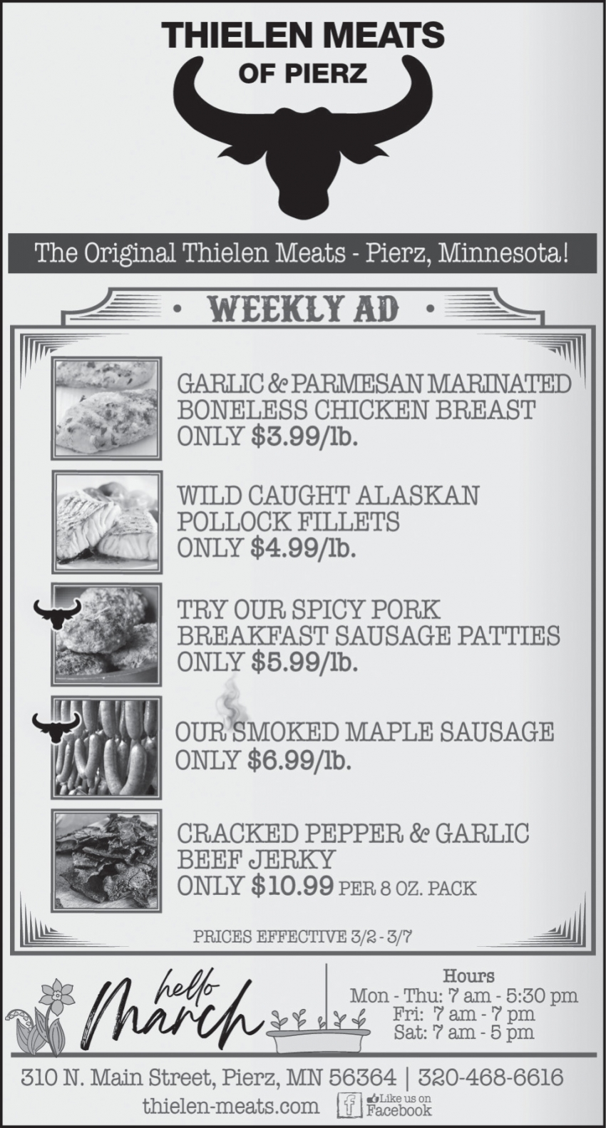 Thielen Meats Of Pierz