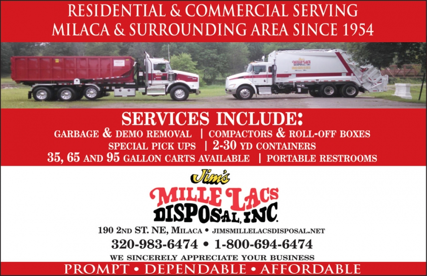Jim's Mille Lacs Disposal, Inc