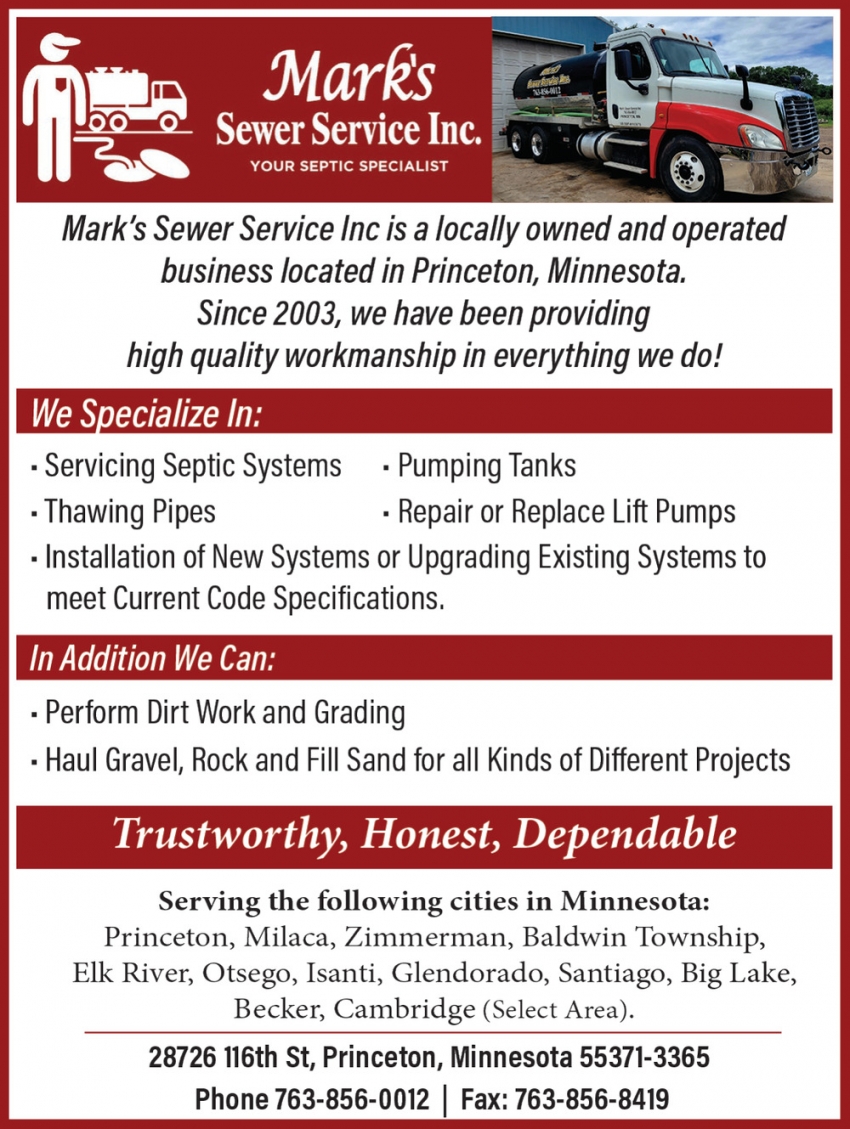Mark's Sewer Service, Inc