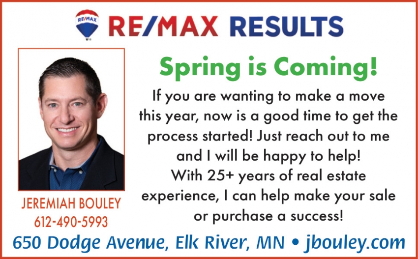 Re/Max Results - Jeremiah Bouley
