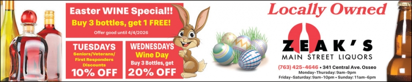 Zeak's Main Street Liquors