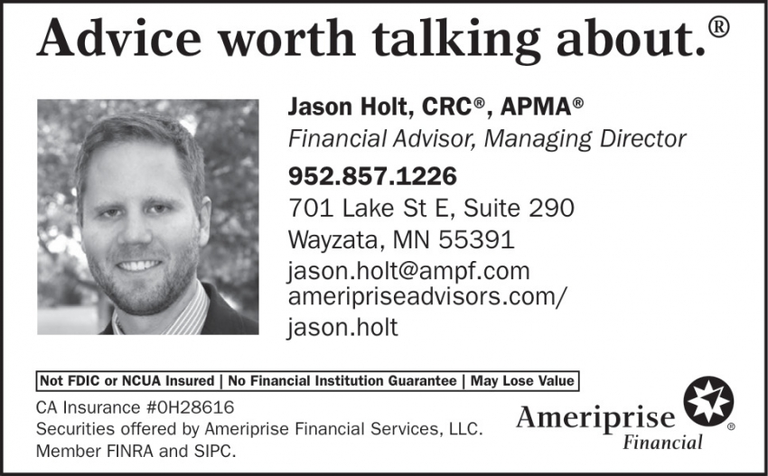 Ameriprise Financial - Jason Holt