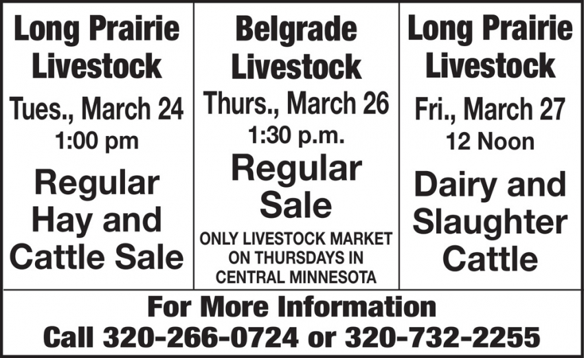 Long Prairie Livestock - Belgrade Livestock