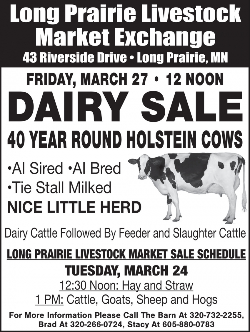 Long Prairie Livestock Market Exchange