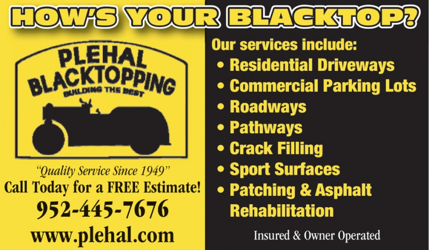 Plehal Blacktopping LLC