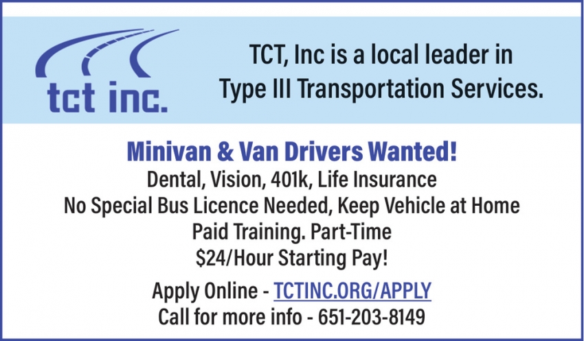 TCT - Twin Cities Transportation, Inc