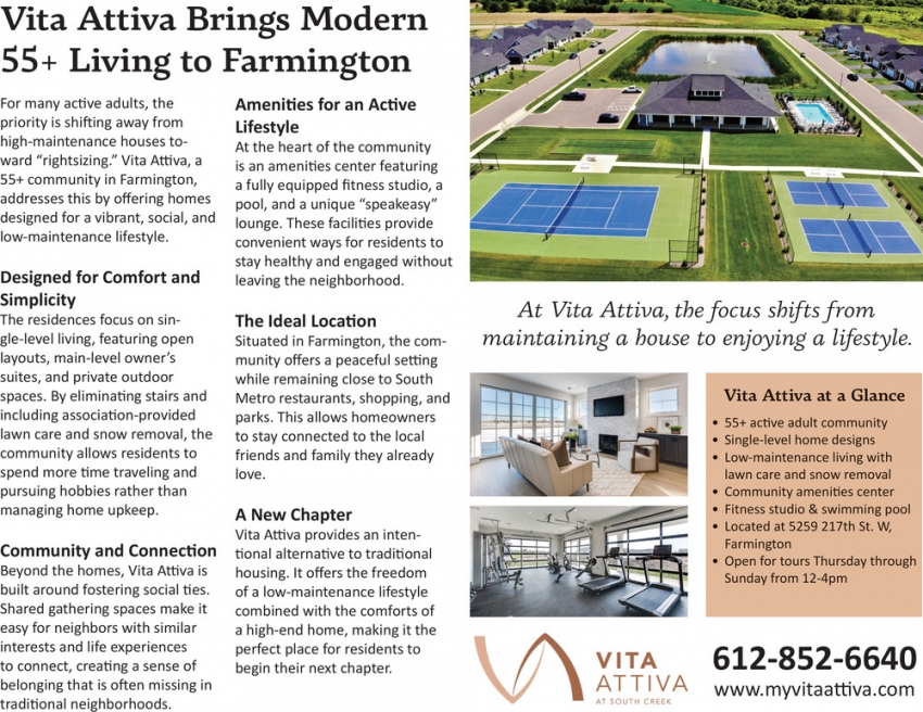 Vita Attiva at South Creek