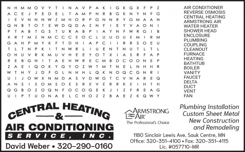 Central Heating and Air Conditioning Service, Inc