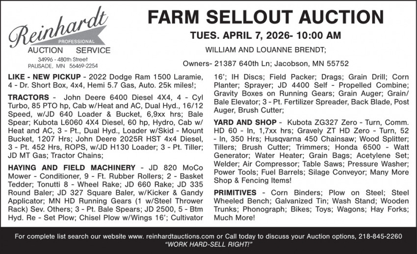 Reinhardt Auction Service