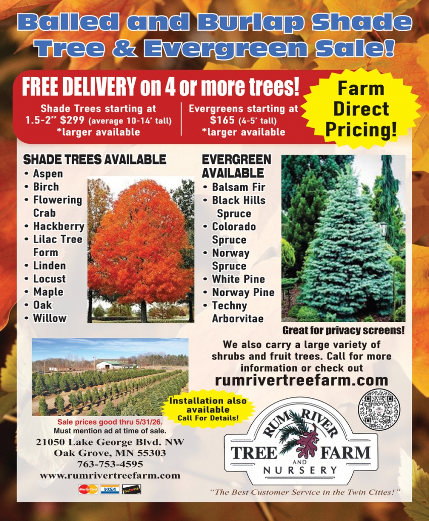 Rum River Tree Farm Nursery