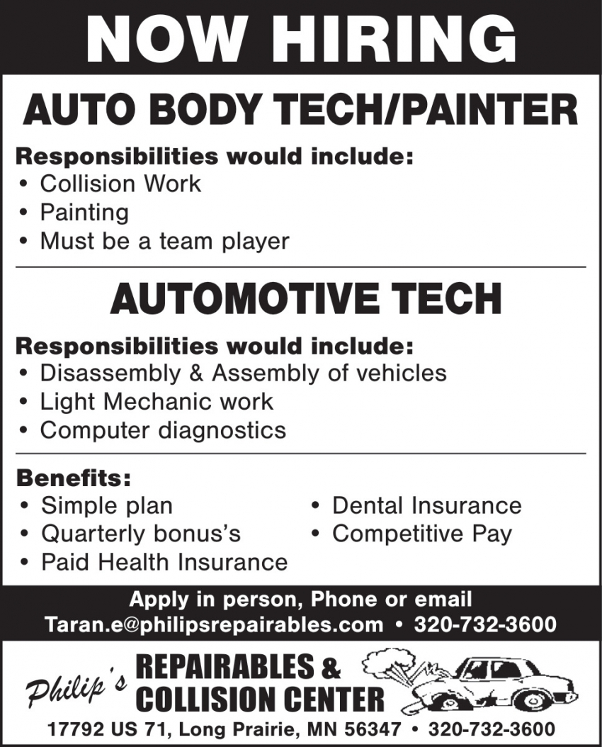 Philip's Repairables & Collision Center, LLC