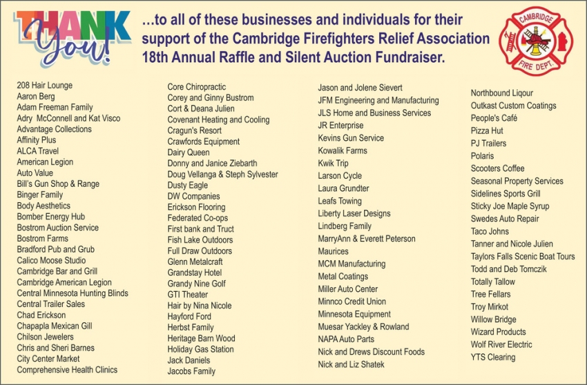 Cambridge Firefighters Relief Association