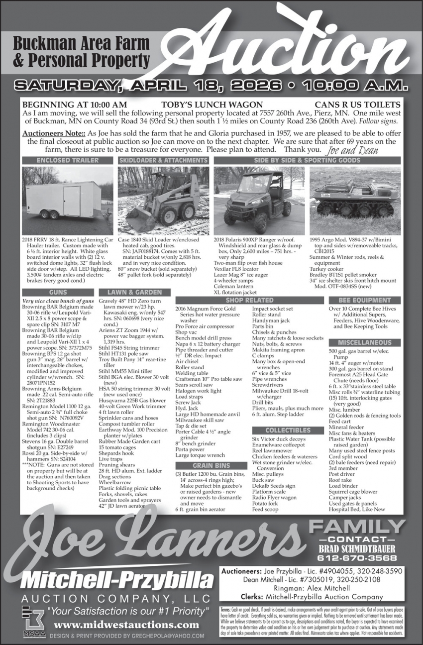 Mitchell-Przybilla Auction Co