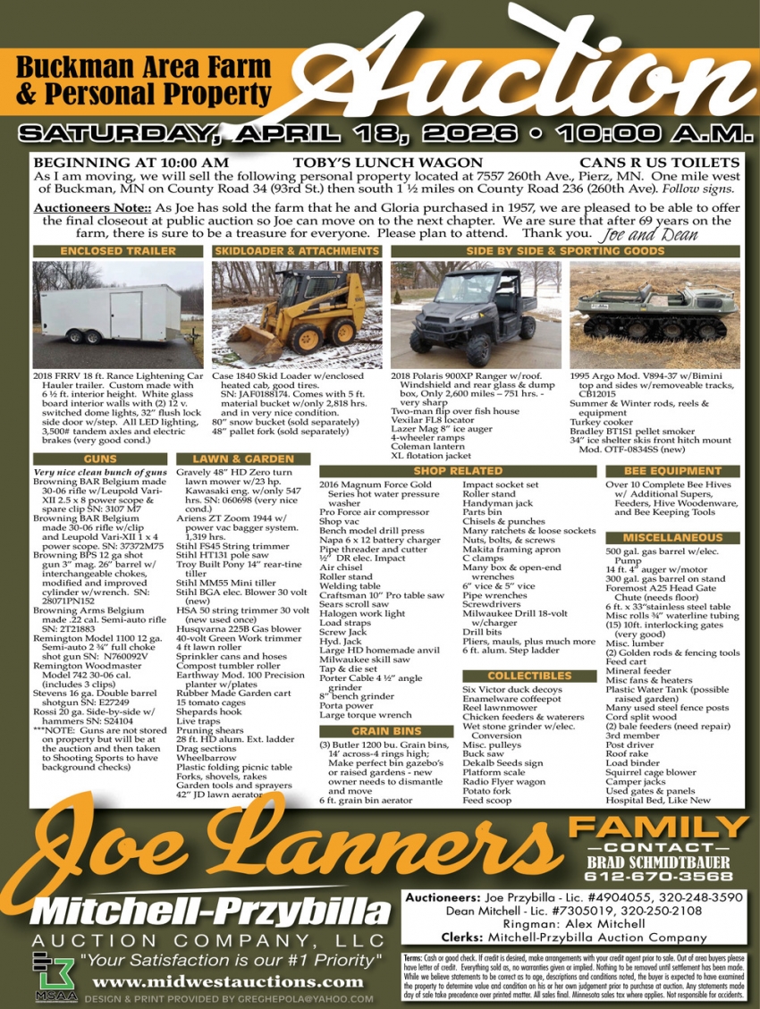 Mitchell-Przybilla Auction Co