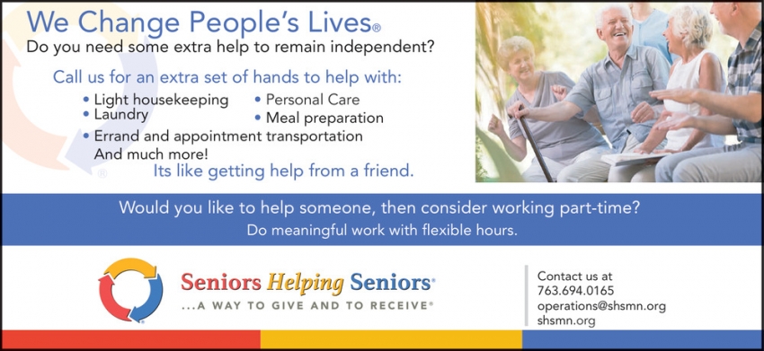 Senior Helping Seniors