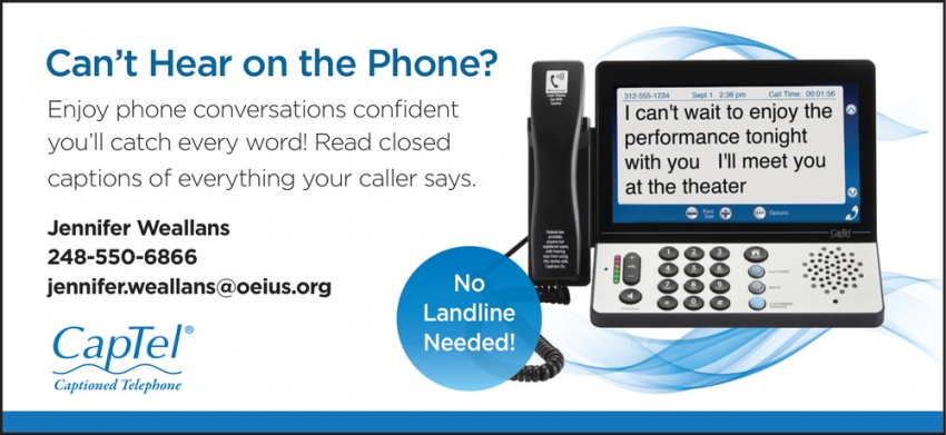 CapTel - Jennifer Weallans