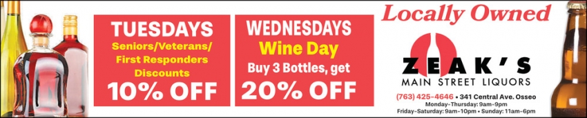 Zeak's Main Street Liquors