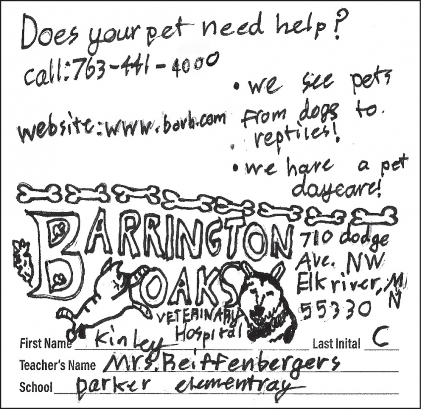 BARRINGTON OAKS VETERINARY HOSPITAL