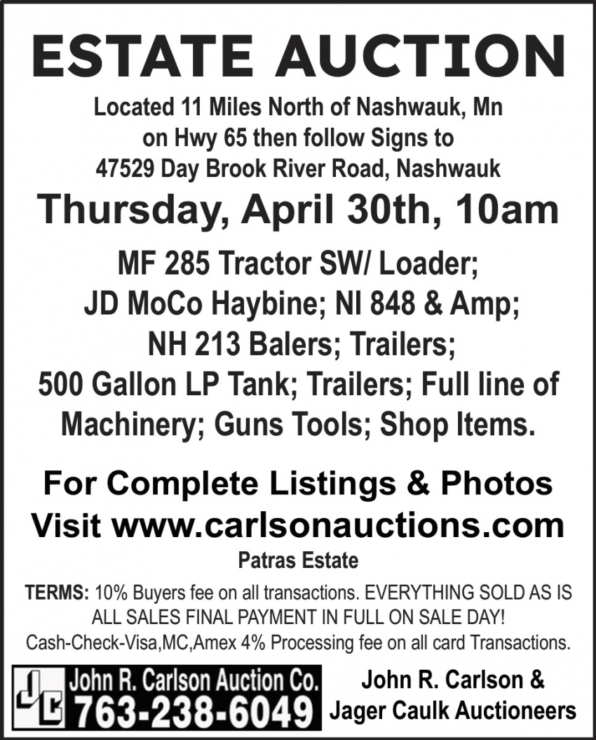 John R. Carlson Auction Co.