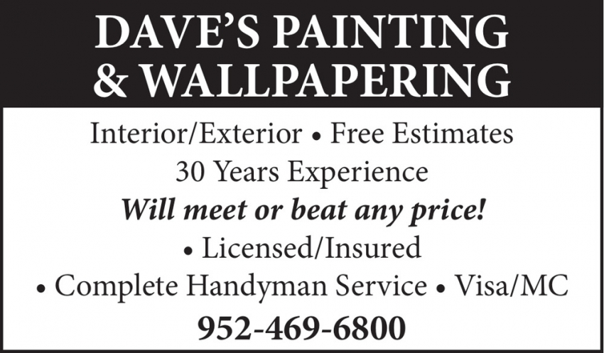 Dave's Painting & Wallpapering
