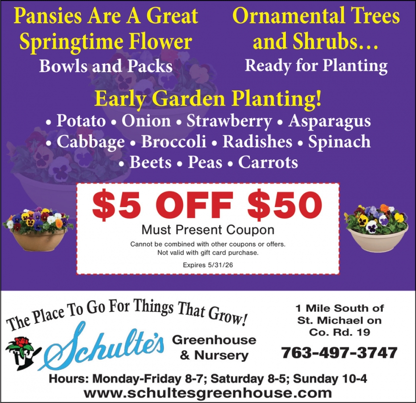 Schulte's Greenhouse and Nursery