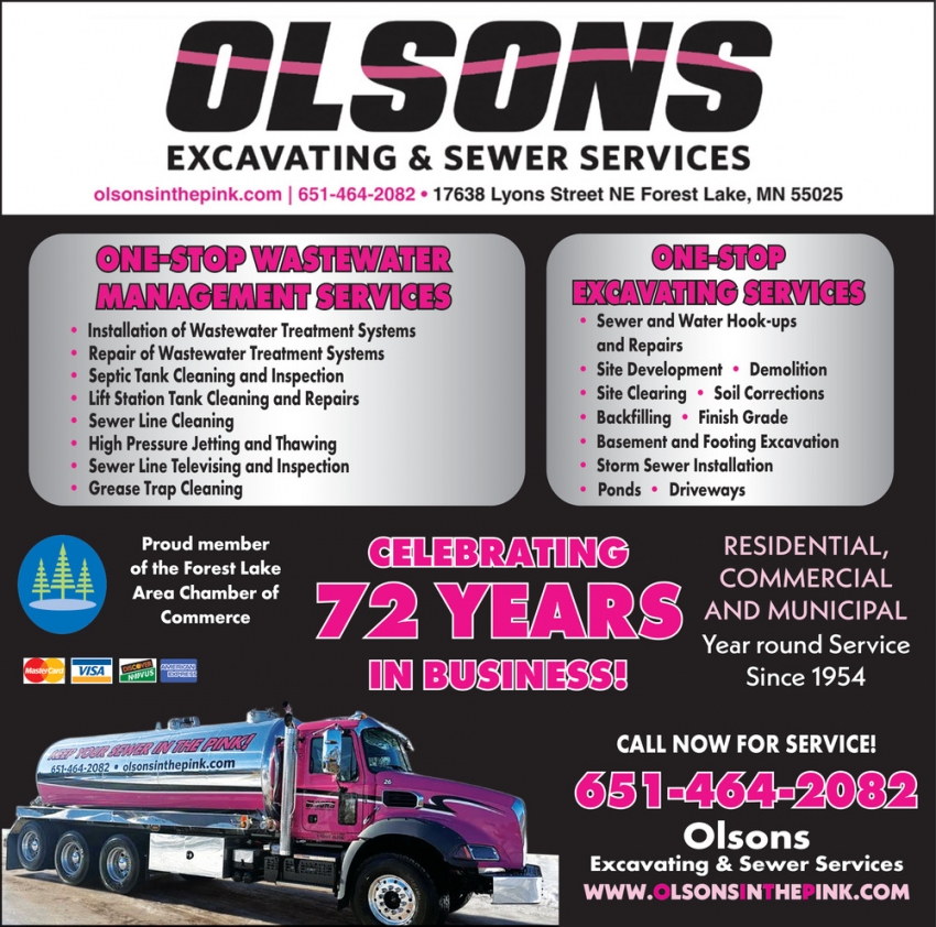 Olson's Sewer Service