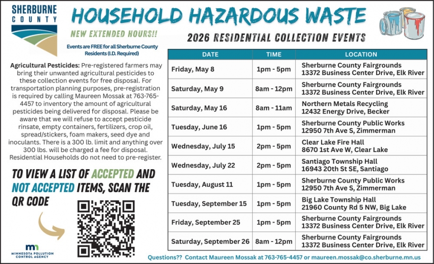 Sherburne County Household Hazardous Waste Collection