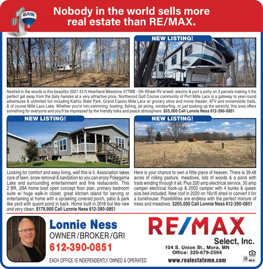 Lonnie Ness - Re/Max Select, Inc