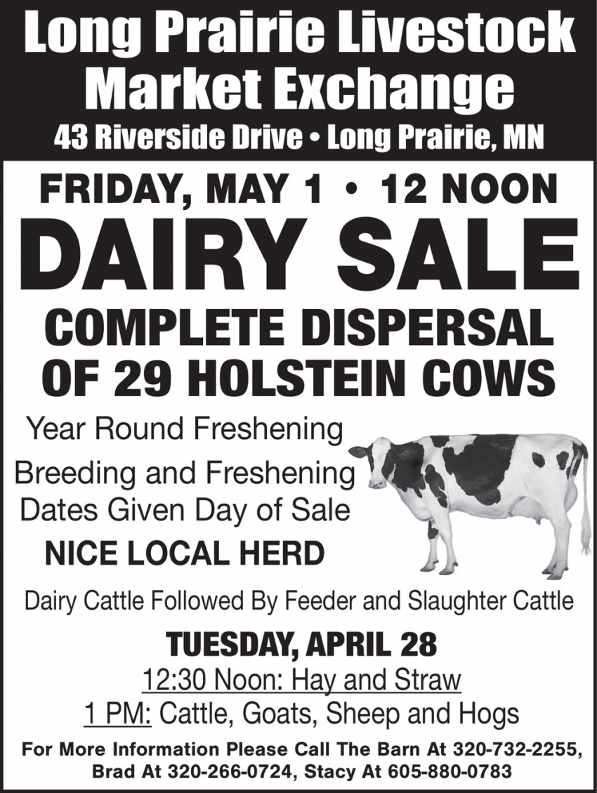 Long Prairie Livestock Market Exchange