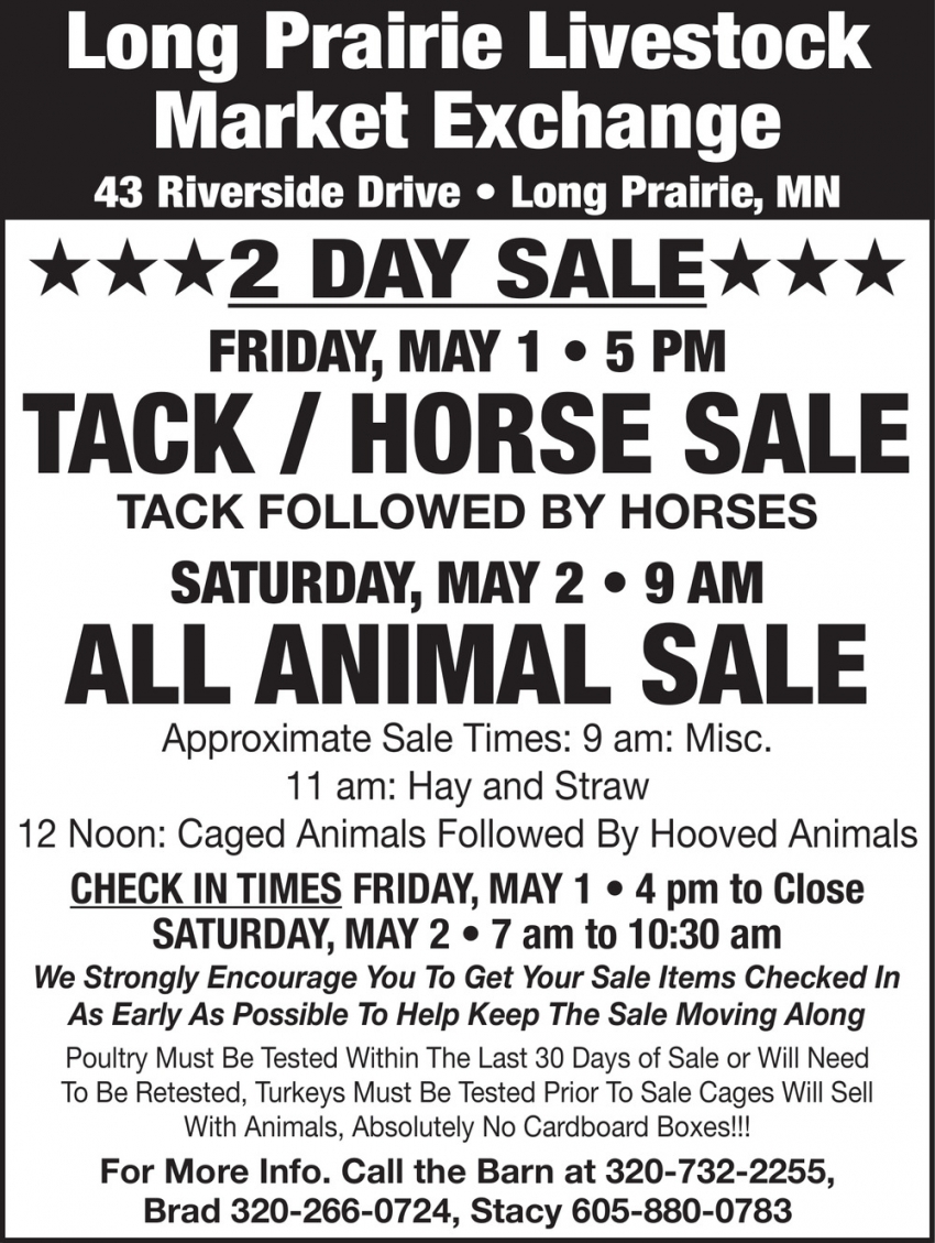 Long Prairie Livestock Market Exchange
