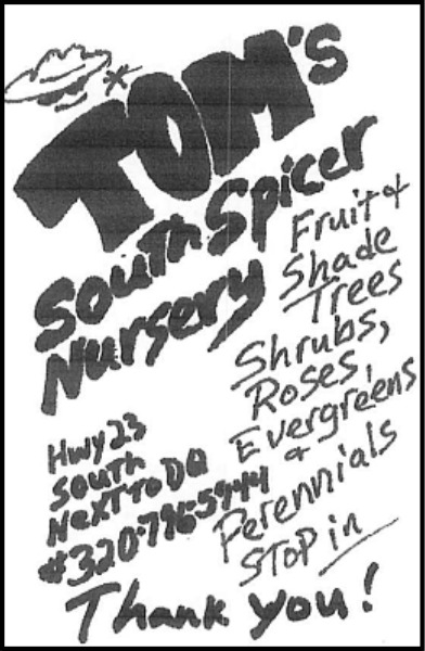 Tom's South Spicer Nursery