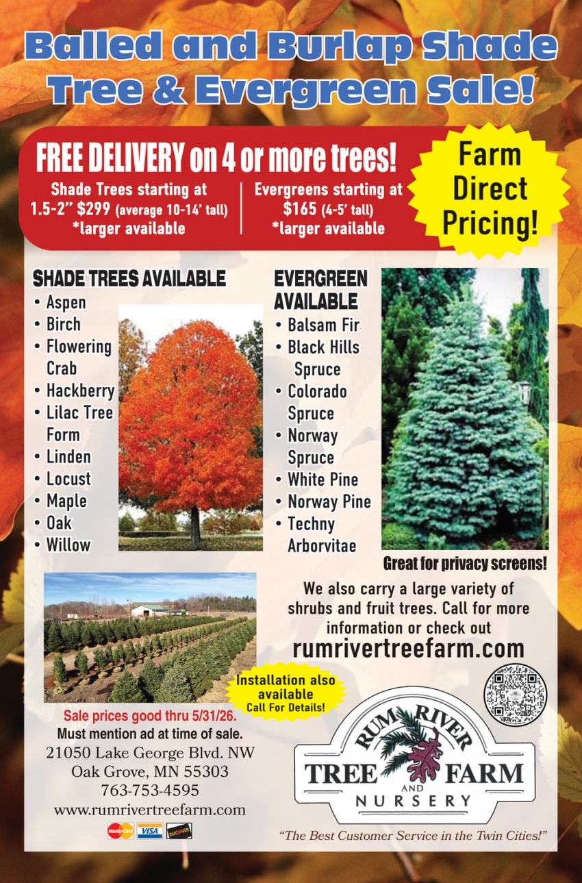 Rum River Tree Farm Nursery