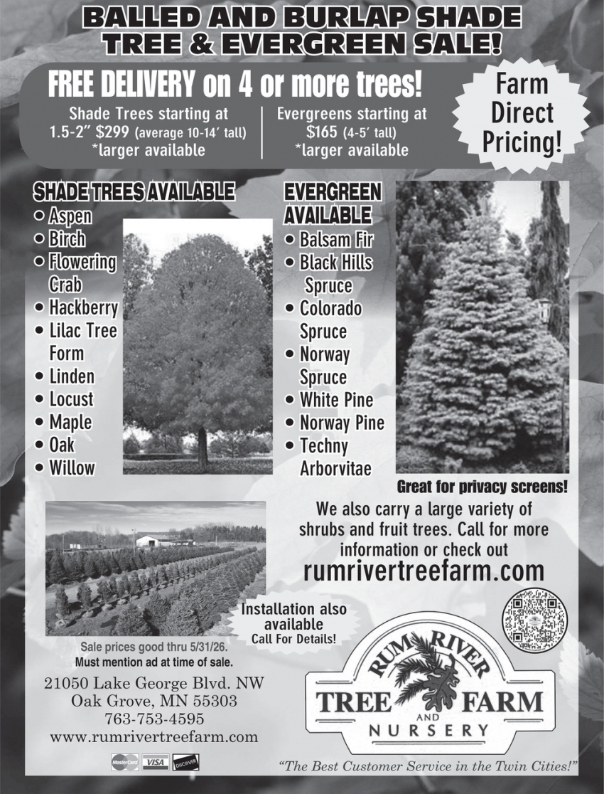 Rum River Tree Farm Nursery