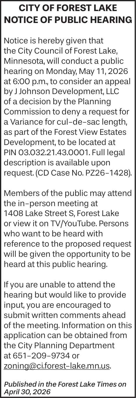 City Of Forest Lake