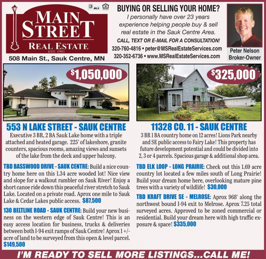 Main Street Real Estate - Peter Nelson